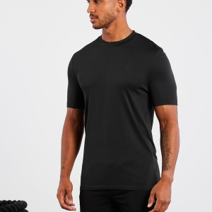 Black Gym Sport Workout T-Shirt