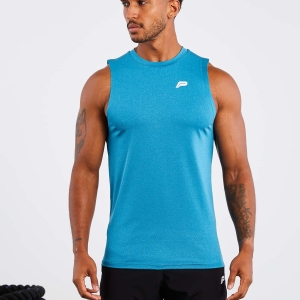 Blue Gym Sport Workout Training Tank