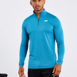 Blue Gym Sport Workout 1/4 Zip